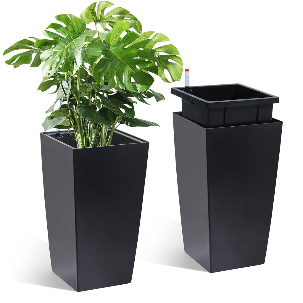16-Inch Tall Rectangular Planters — Set of 2 — product image 1