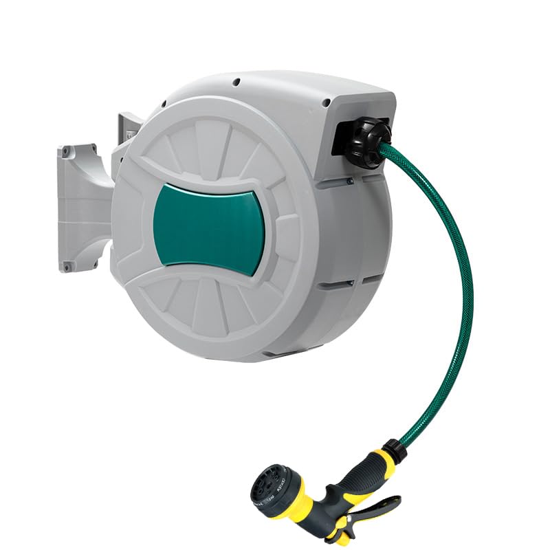 50 ft Retractable Garden Hose Reel — product image 1