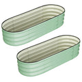 Green Galvanized Raised Garden Beds — 2-Pack — product image 1