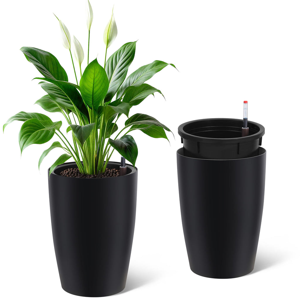 16-Inch Self-Watering Tall Planters — 2-Pack — product image 1