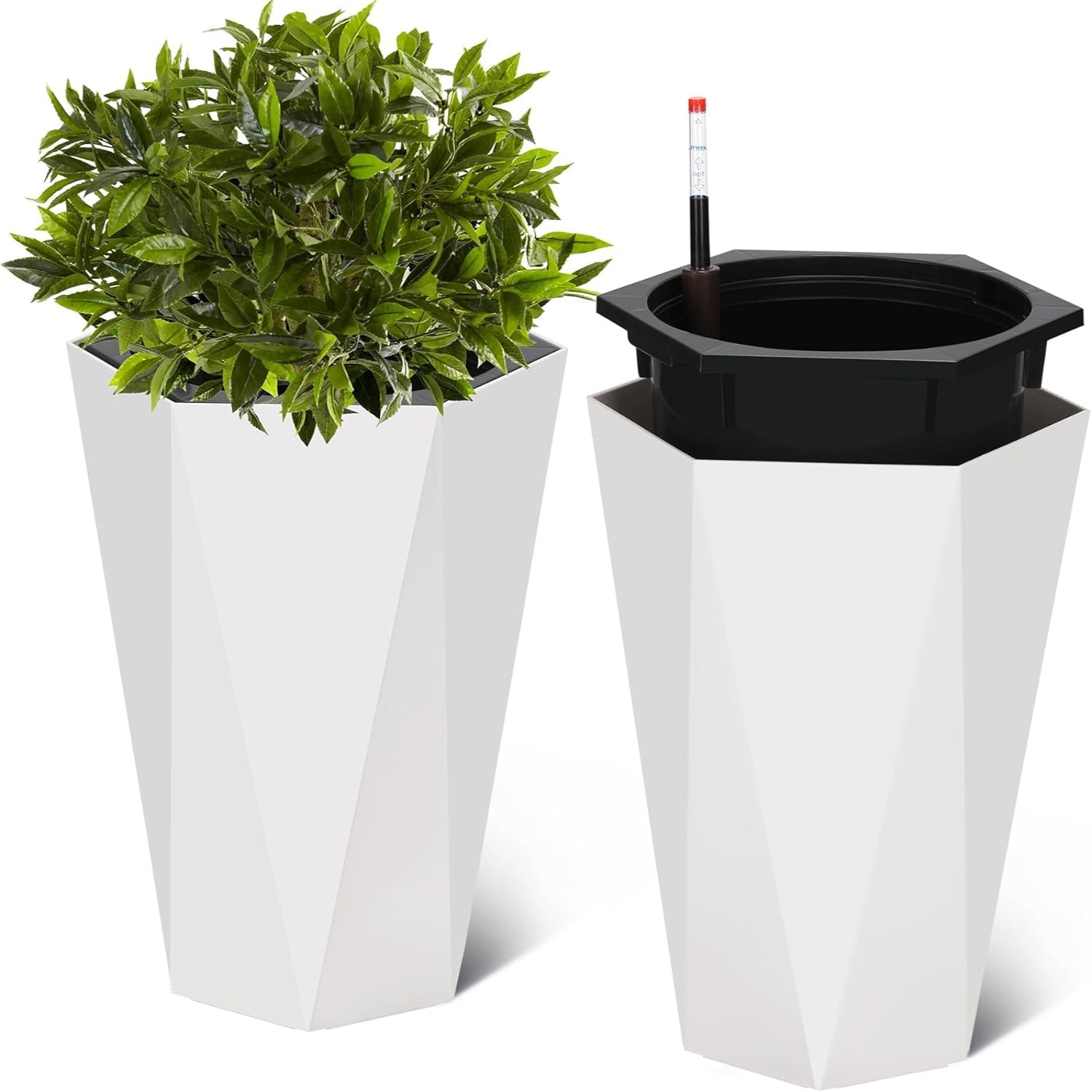 22.4-Inch Tall Planters — Set of 2 — product image 1