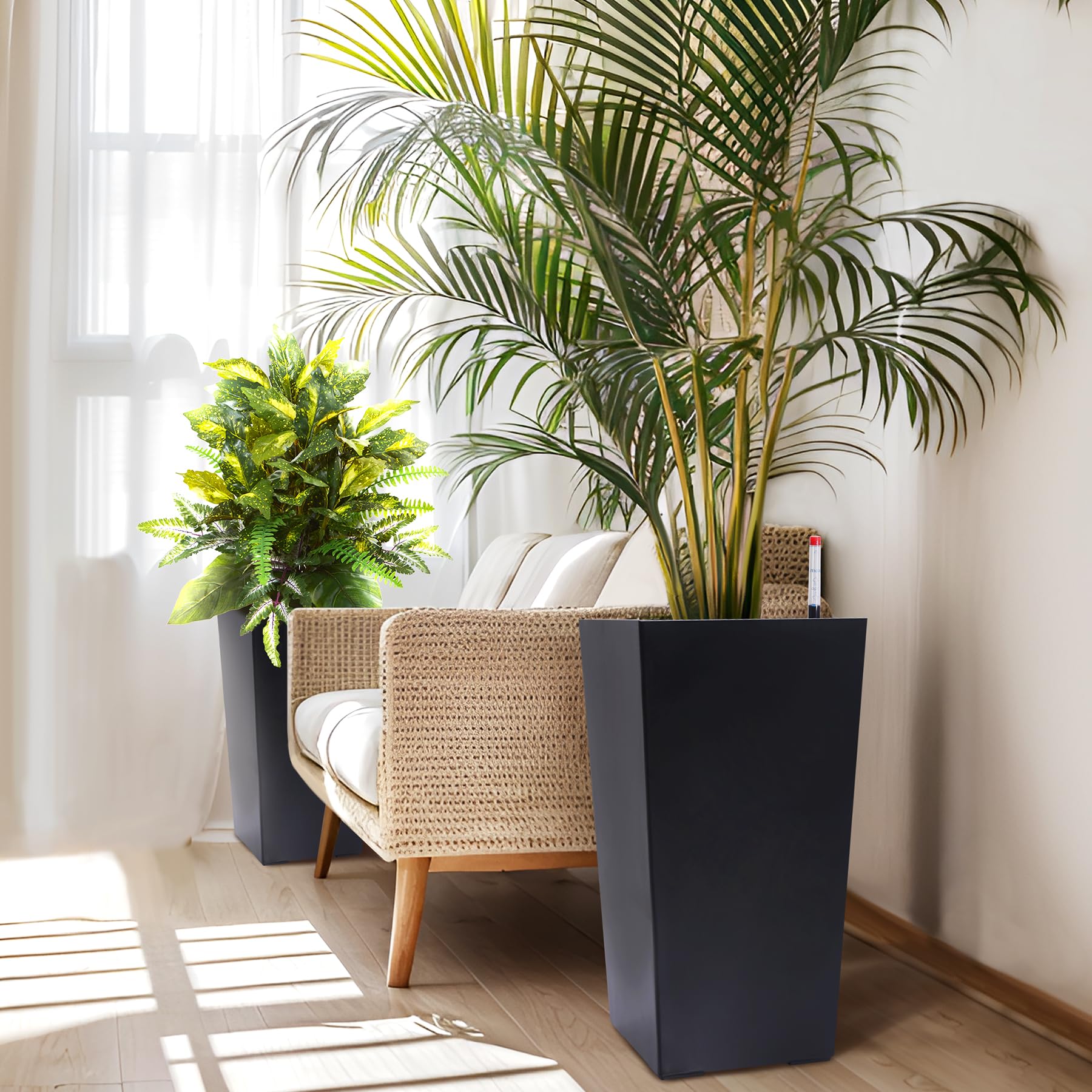 Self-Watering Tall Planters — Set of 2 — product image 2