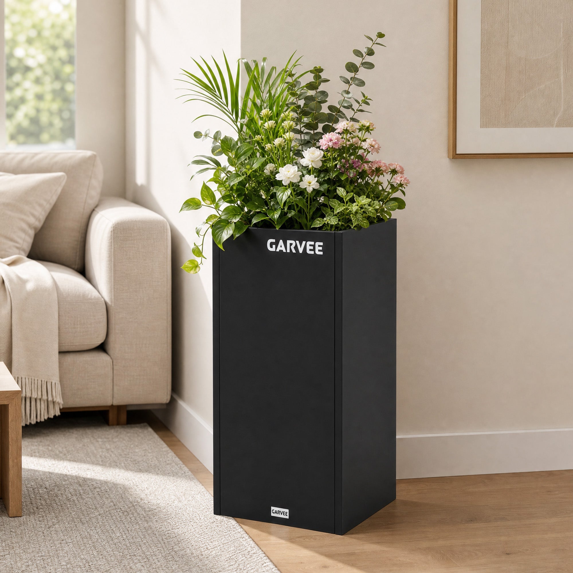 15 × 15 × 30-Inch Metal Planter Box — product image 3