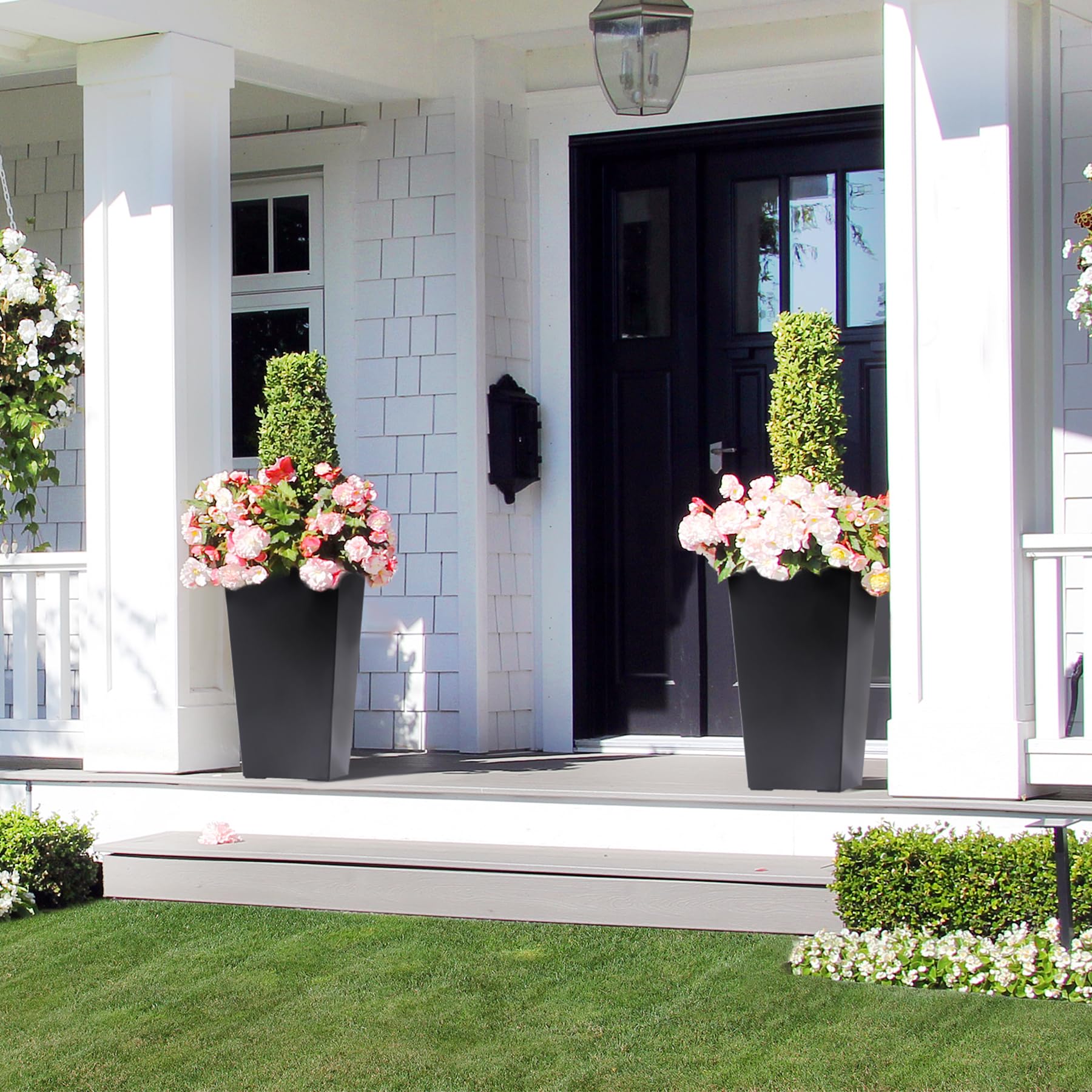 Self-Watering Tall Planters — Set of 2 — product image 3